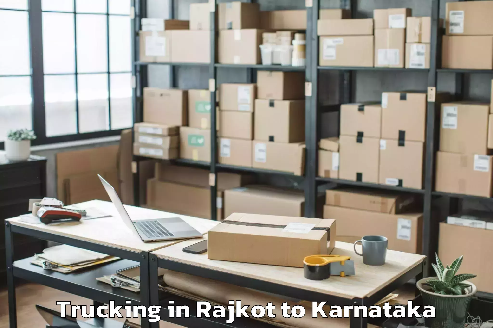 Book Rajkot to Raybag Trucking